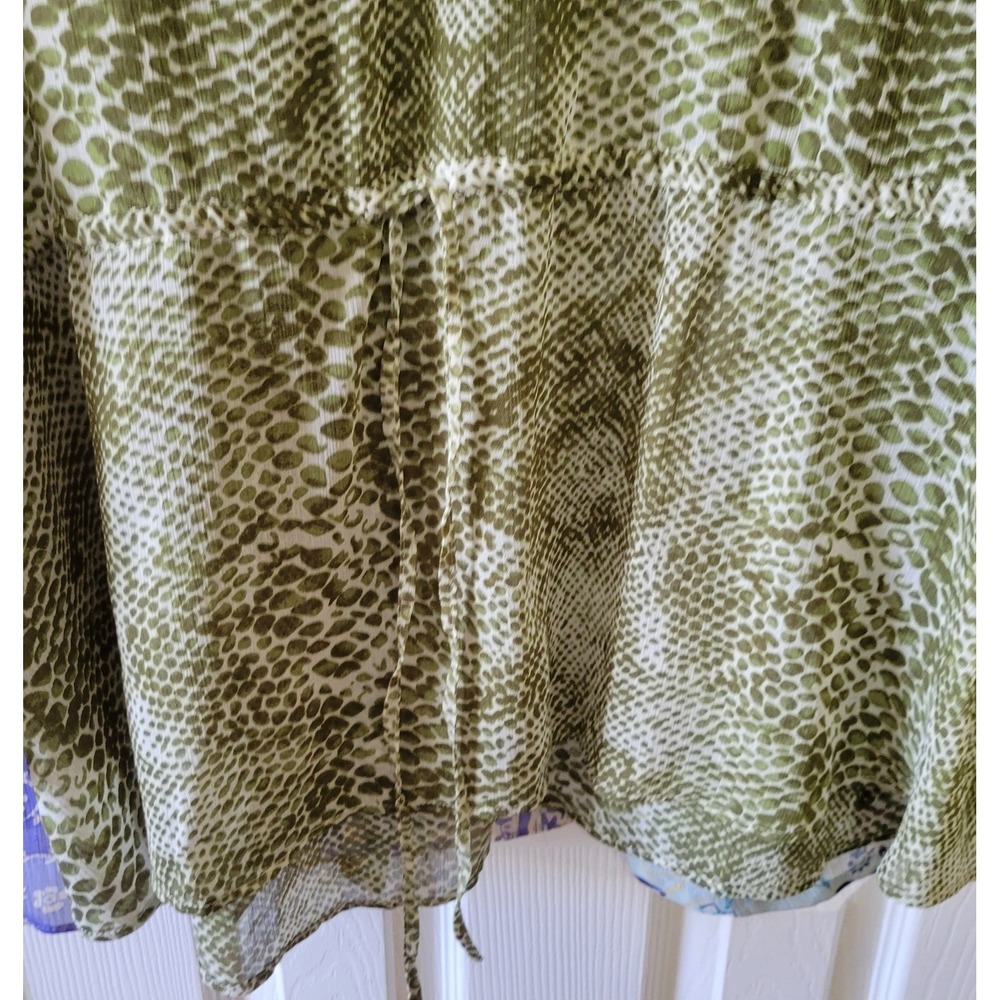 Susan Graver Style Tunic Tops 1X Sheer Lot Of 3 Purple Green Blue Longsleeve - Picture 8 of 16